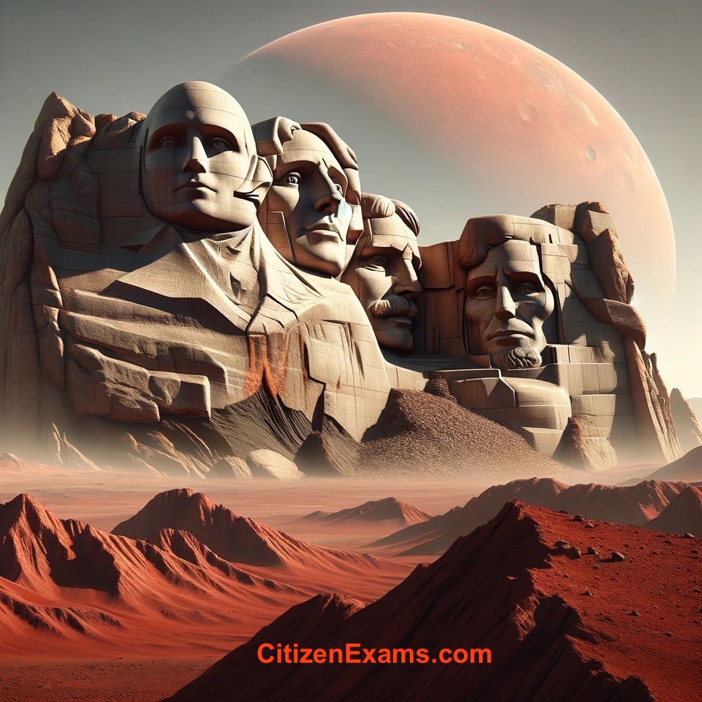 Mount Rushmore on Mars